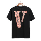 Vlone T Shirt Half Sleeve Men'S And Women'S Loose Short Sleeve T-Shirt