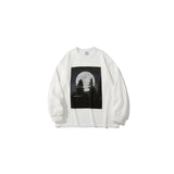 Man Fall Outfits Printed Long-Sleeved T-shirt Men's and Women's Loose Long-Sleeved T-shirt