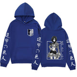 Anime Hoddies Three-Piece Ackerman Printed Hoodie Autumn and Winter Coat