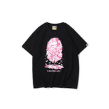 Bathing Ape T Shirt Casual Pink T-shirt Short Sleeve