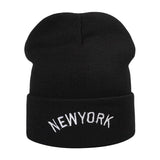 Yankee  Winter Hat Embroidery Men and Women Autumn and Winter Warm Knitted Hat