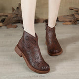 Highway Flat Sandals Flat Leather Sandal Boots Retro Comfort Mom Shoes