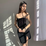 Music Festivals Rave Outfits Dress Summer Women's Solid Color Slim Dress