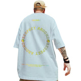 Men T-Shirts Panda Printing Half-Sleeved Loose