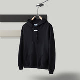 Off White Hoodie With Arrow Print Plus Size Casual And Comfortable Sweater Men'S Cotton Owt