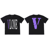 Vlone Friends Men'S Casual Short Sleeve Men'S And Women'S Tshirt