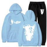 Vlone T Shirts & Shorts 2 Piece Set Sports Leisure Pullover Sweater Hooded