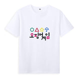 Squid Game Costume Short Sleeve T-shirt Top Men and Women