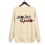 Squid Game Costume Pattern Printed Men's and Women's Loose round Neck Sweater