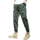 Cuffed Cargo Pants Men's Casual Pants Spring Loose