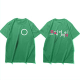 Squid Game Costume Casual Printed Men's and Women's Short Sleeve T-shirt