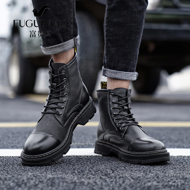 Men's Boots Work Boot Men Casual Hiking Boots Men's Shoes Retro High-Top Outdoor Sports