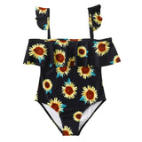 Children Swimsuit Printed Ruffles Children's Swimsuit