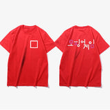 Squid Game Costume Casual Printed Men's and Women's Short Sleeve T-shirt