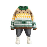 Toddler Boys Sweater Boys' Handsome Sweater Spring and Autumn Sweater Sweater
