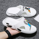 Mens Slide Large Size Summer Fish Mouth Beach Sandals Men'S Slippers