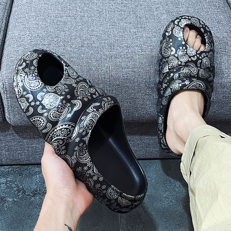 Mens Slide Plus Size Coconut Shoes Summer Men'S Fashion Outdoor Sandals Beach Slippers
