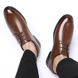 Men's Dress Shoes Classic Leather Oxfords Casual Cushioned Loafer Leather Shoes Men Business Casual Formal Wear Men