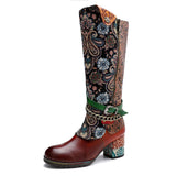Justin Yellowstone Boots Retro Ethnic Style Retro Women'S Shoes