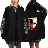 Anime Hoddies Leisure Sports Zipper Sweater Tokyo Ghoul