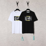 Off White T Shirts Printed Short-Sleeved T-Shirt Ow Loose Men'S And Women'S Bottoming Shirt T