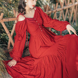 Coachella Music Festival Outfits Vintage Red Dress Travel Photography Dress