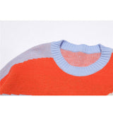 Men Sweater Men's Loose round Neck Sweater Trendy Brand Pullover Top