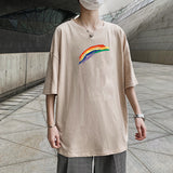 Men T-Shirts Loose Half Sleeve Printing