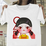 Squid Game Costume Printed Short-Sleeved T-shirt