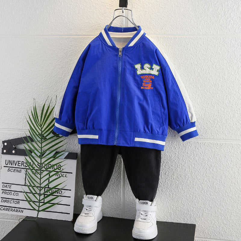 Toddler Boys Jackets Boys' Jacket Spring and Autumn Baseball Uniform