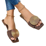 Women Open Toe Sandals Flats Summer Flat Open Toe Plus Size Casual Sandals