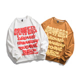 Crew Neck Sweatshirts for Men Men's Autumn Printed Loose round Neck Sweater Casual Pullover