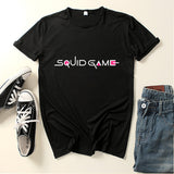 Squid Game Costume round Six Pattern Printed Short-Sleeved T-shirt