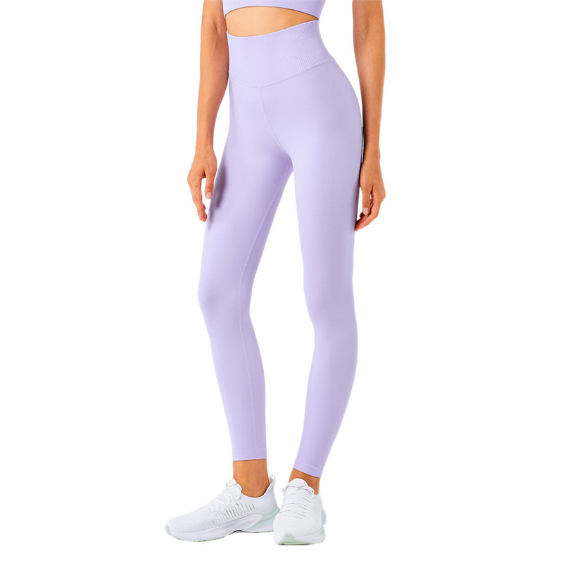 Sweat Wicking Pants Fitness Nude Feel Yoga Pants High Waist Belly Contracting