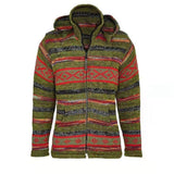 Baja Hoodie Striped Sweater Coat