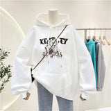 Bearbrick Hoodie Hooded Autumn Sweater Slimming Oversize Ladies