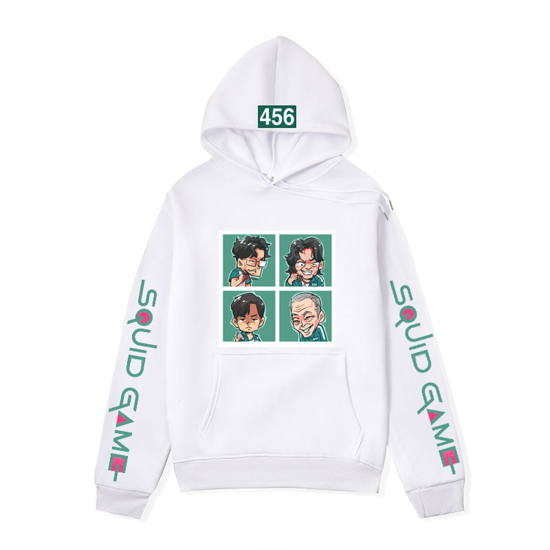 Squid Game Costume Game Clothes 456 Contestants Printed Sweater Sweater