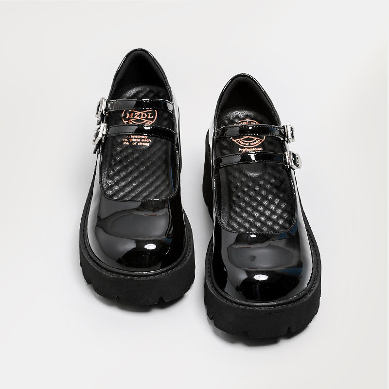 Mary Jane Shoes Women'S Retro College Style Genuine Leather Pumps