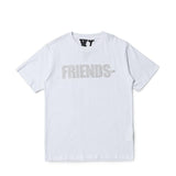 Vlone Men And Women Couple Personality Plus Size Retro Sports Short Sleeve Tshirt