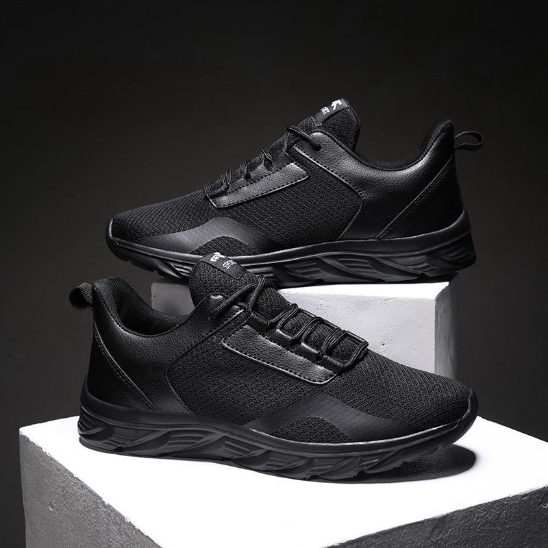 Men's Sneaks Sports Fashion Trendy Shoes Men's Summer Breathable Flyknit Running Shoes Outdoor Travel Sneakers