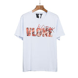 Vlone T Shirt Half Sleeve Men'S And Women'S Loose Short Sleeve T-Shirt