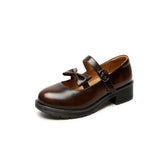 Mary Jane Shoes Women'S Summer Leather Shoes