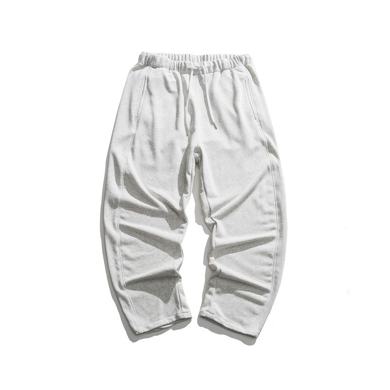 Man Fall Outfis Autumn Solid Color Simple Straight-Leg Pants Men's Street Loose Leisure All-Matching Sports Trousers