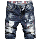 Men Jorts Loose Straight Five-Point Pants Large Size Men's Denim Shorts