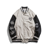 Valentine's Day Jacket Love Puff Print Baseball Jacket