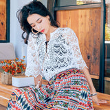 Coachella Music Festival Outfits Floral Skirt Summer Seaside Vacation Style Beach Dress