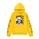 Anime Hoddies One Piece Anime Sweater Straw Hat Luffy Printed Hoodie Autumn Winter Sweater Men