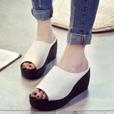 High Heels Slippers Summer Slippers Platform Slippers High Heel Leisure Flip Flops