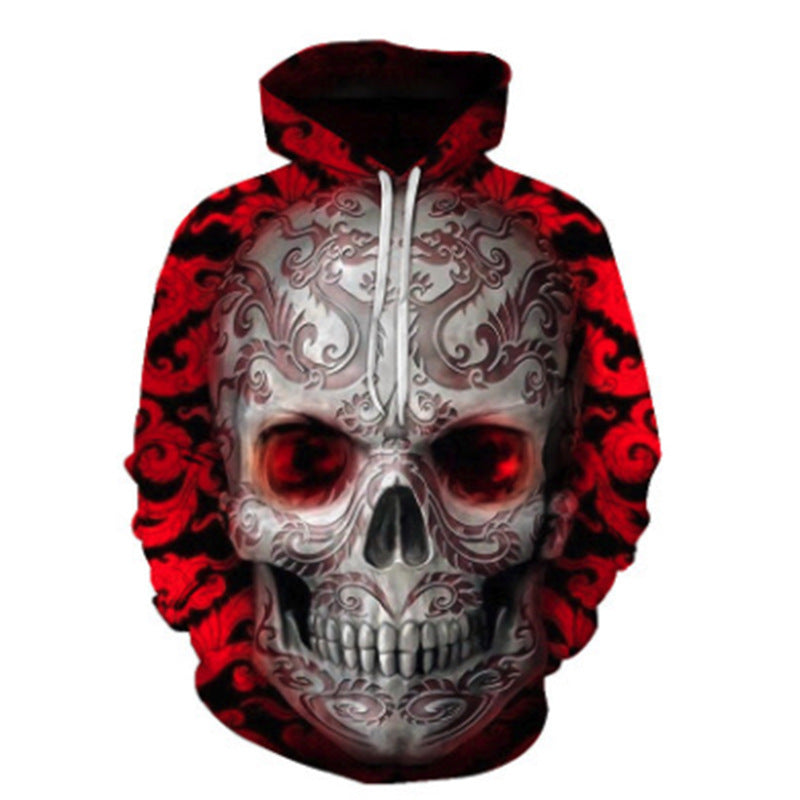 Skull Apparel Hooded Sweater Digital Skull