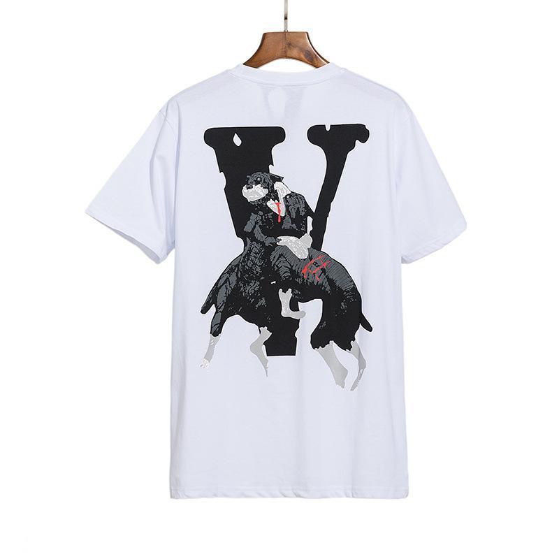 Vlone T Shirt Men'S Plus Size Retro Sports Casual Sweatshirts Short Sleeve Vlone